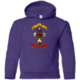 Sweatshirts Purple / YS Skull And Badass Youth Hoodie