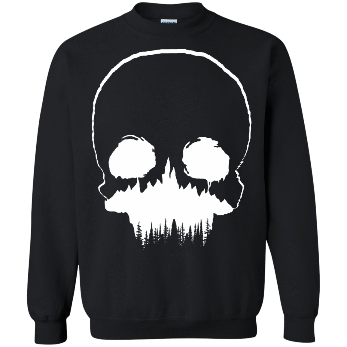 Sweatshirts Black / S Skull Forest Crewneck Sweatshirt