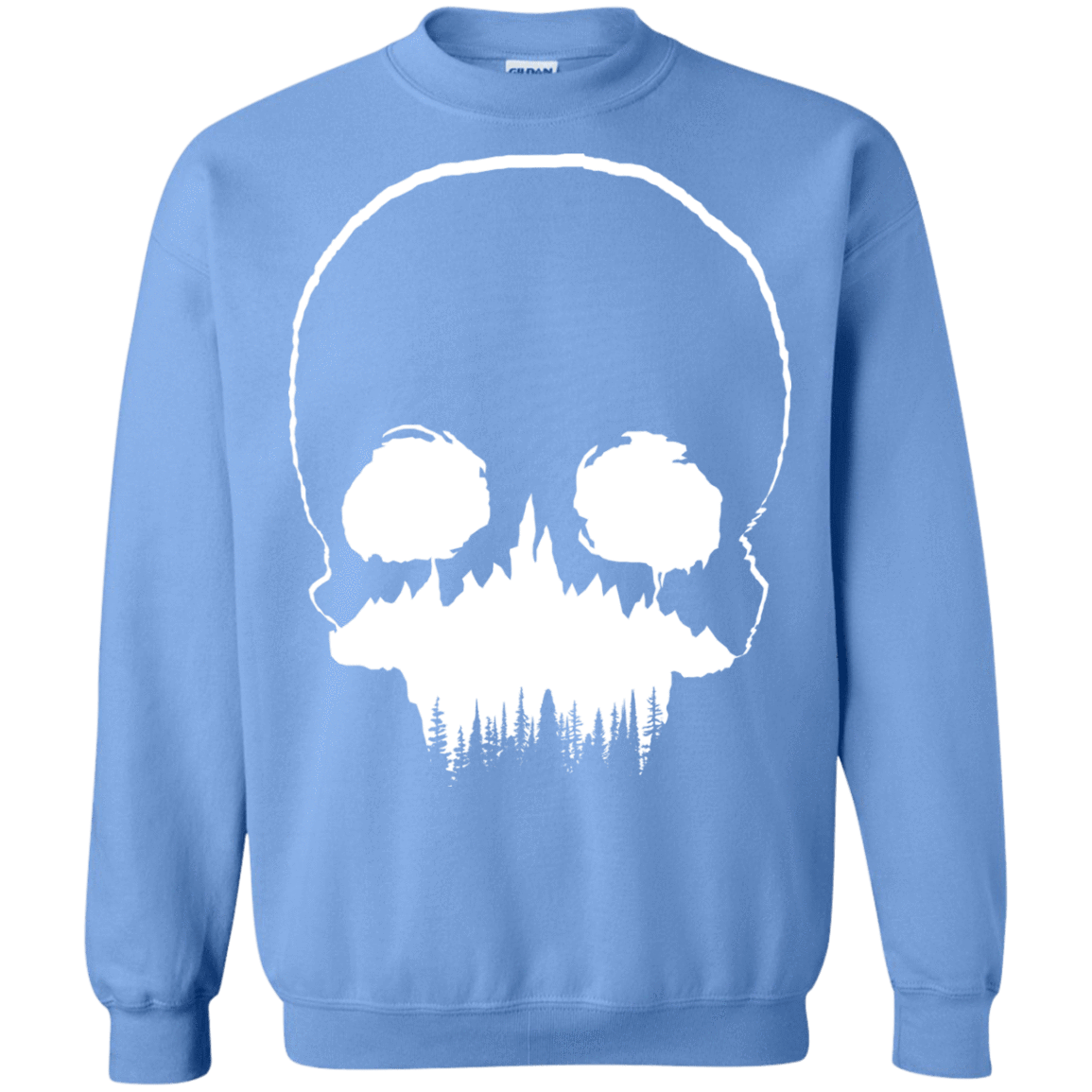 Sweatshirts Carolina Blue / S Skull Forest Crewneck Sweatshirt