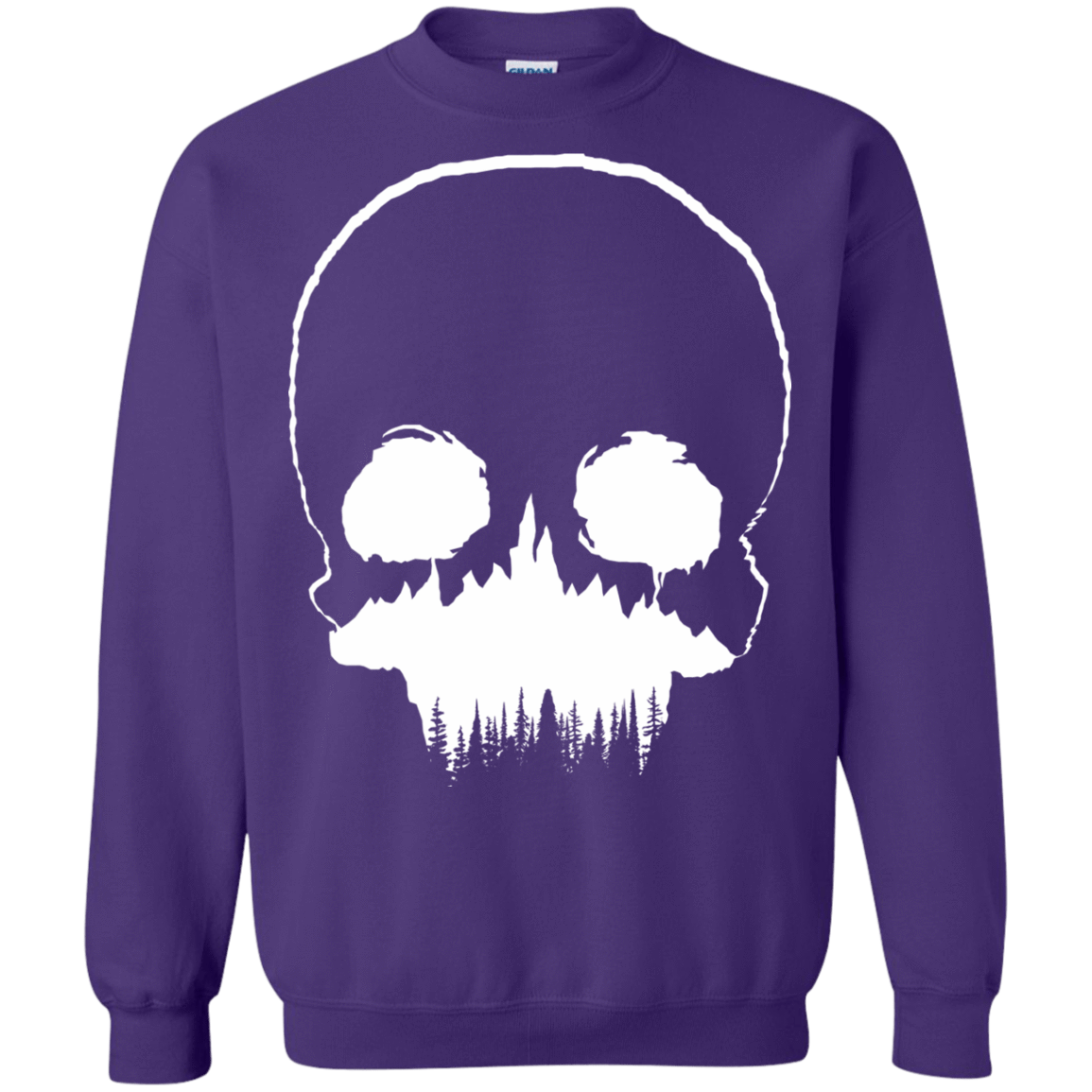 Sweatshirts Purple / S Skull Forest Crewneck Sweatshirt