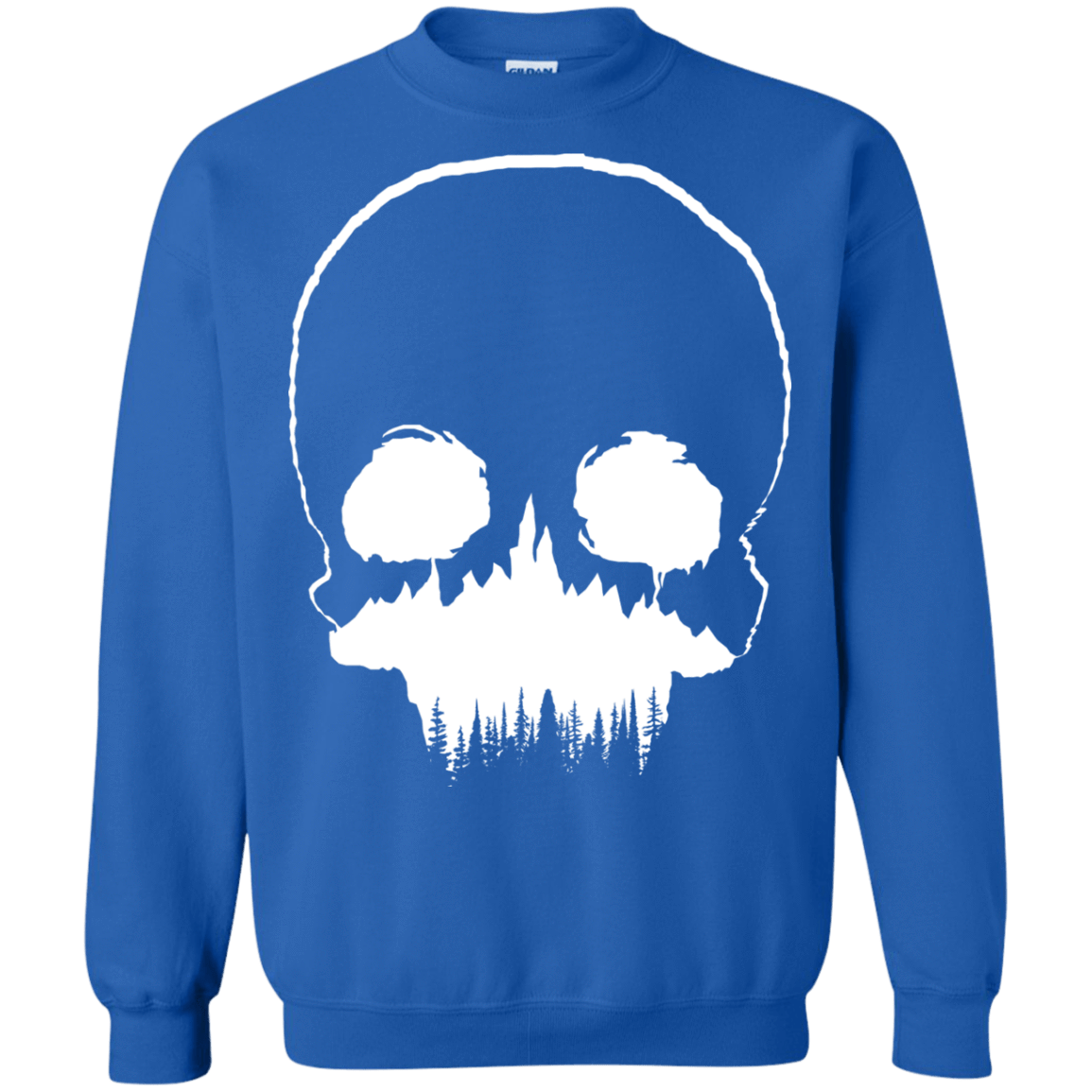 Sweatshirts Royal / S Skull Forest Crewneck Sweatshirt