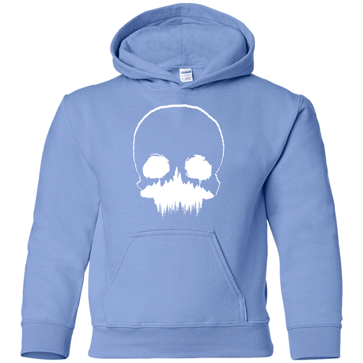Sweatshirts Carolina Blue / YS Skull Forest Youth Hoodie