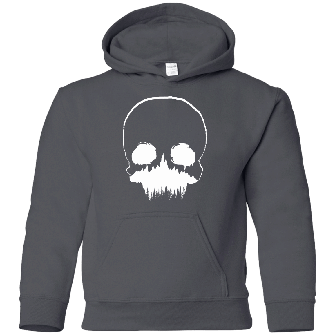 Sweatshirts Charcoal / YS Skull Forest Youth Hoodie