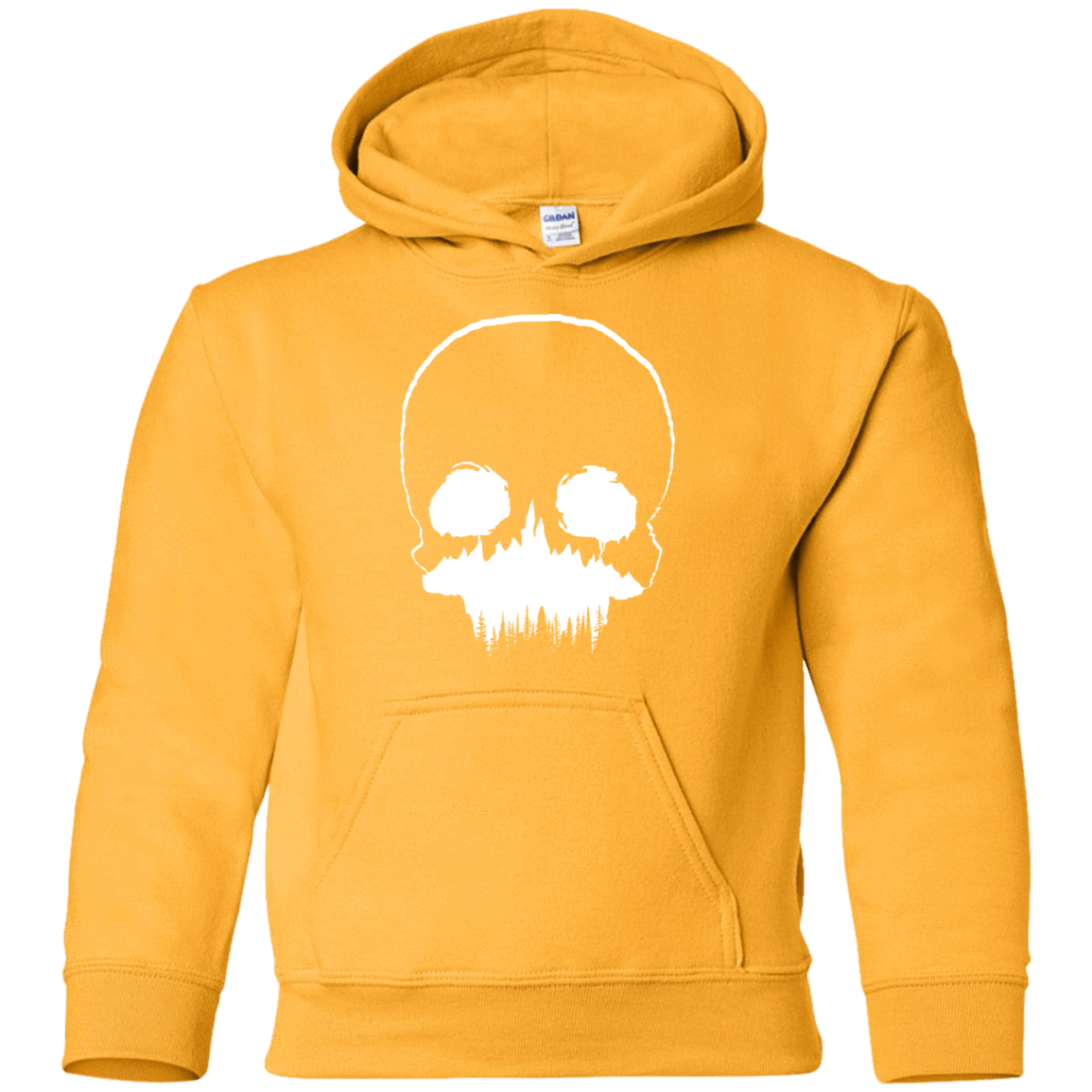 Sweatshirts Gold / YS Skull Forest Youth Hoodie