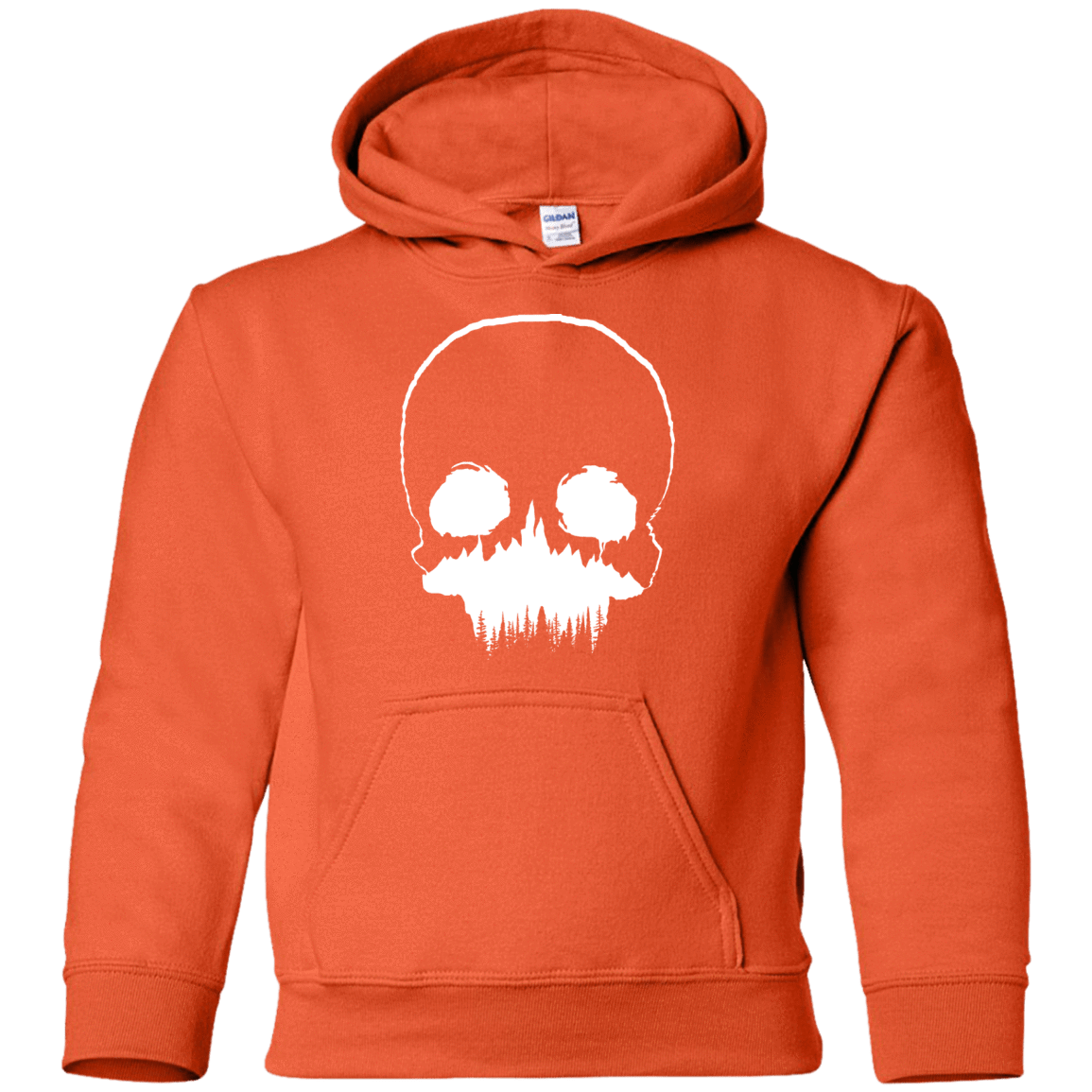Sweatshirts Orange / YS Skull Forest Youth Hoodie