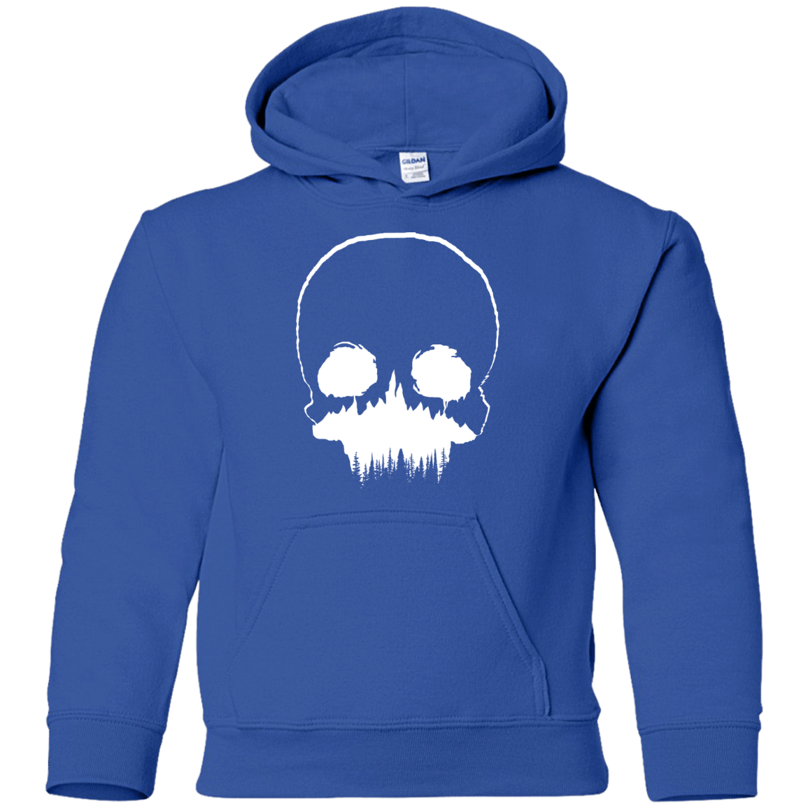 Sweatshirts Royal / YS Skull Forest Youth Hoodie