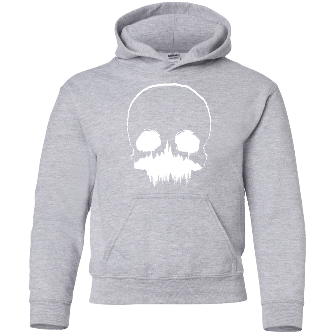 Sweatshirts Sport Grey / YS Skull Forest Youth Hoodie