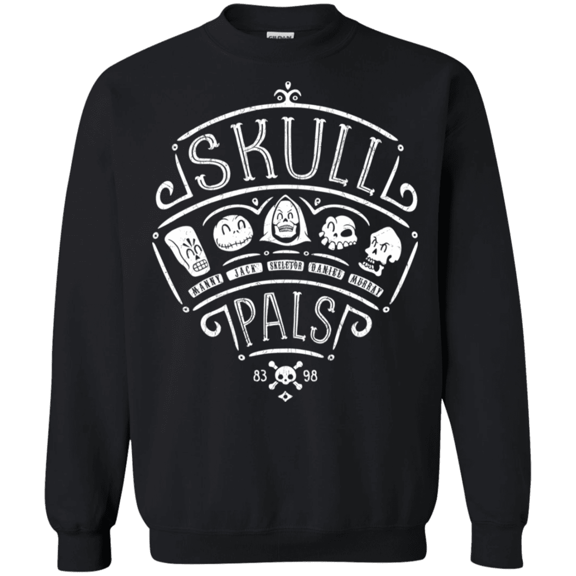 Sweatshirts Black / S Skull Pals Crewneck Sweatshirt