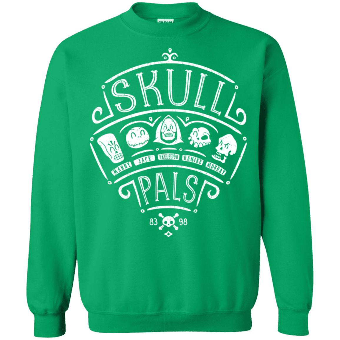 Sweatshirts Irish Green / S Skull Pals Crewneck Sweatshirt