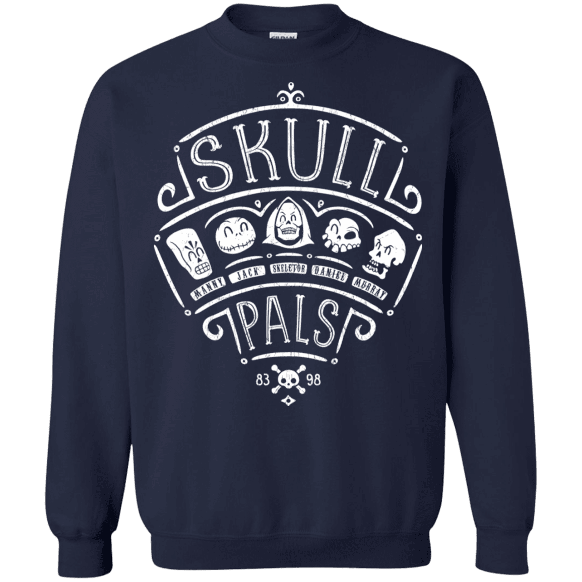 Sweatshirts Navy / S Skull Pals Crewneck Sweatshirt