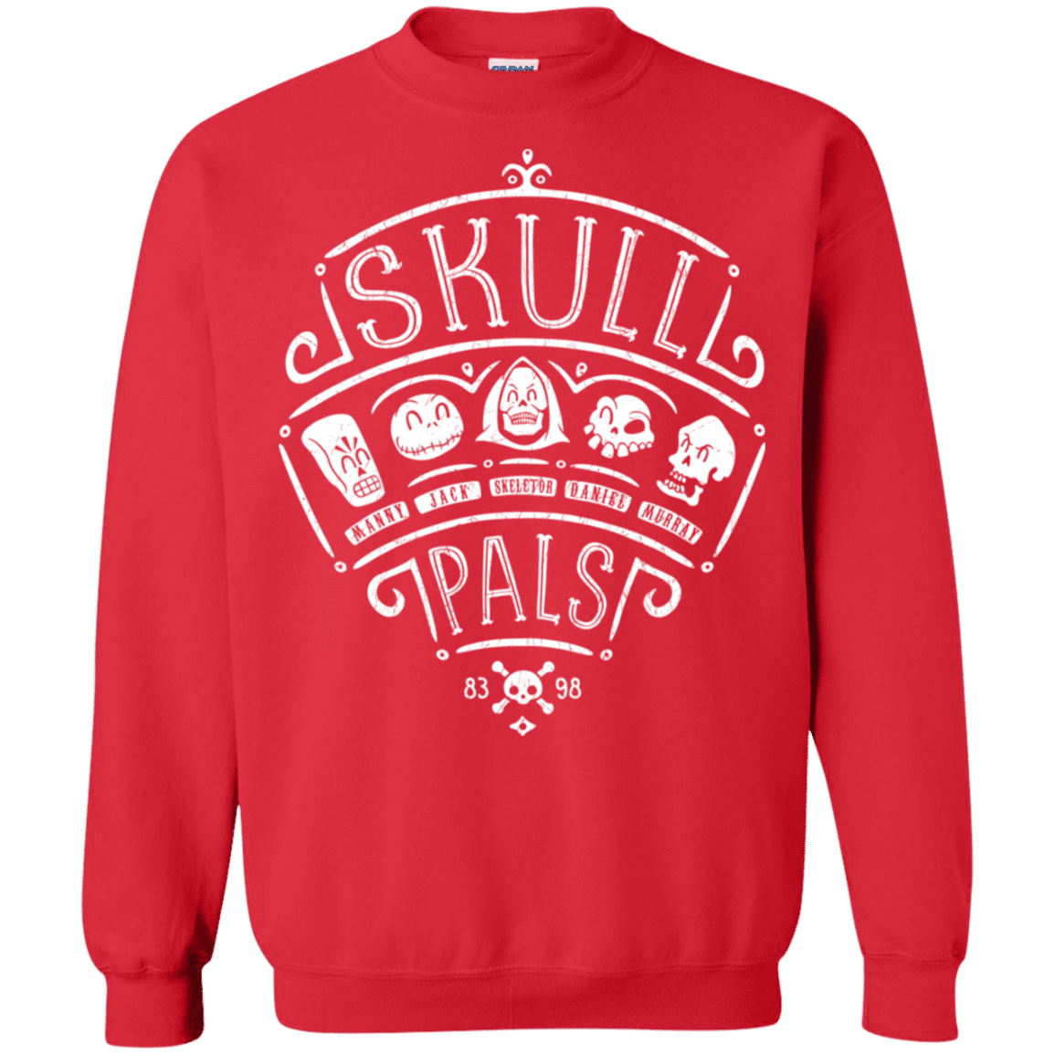 Sweatshirts Red / S Skull Pals Crewneck Sweatshirt