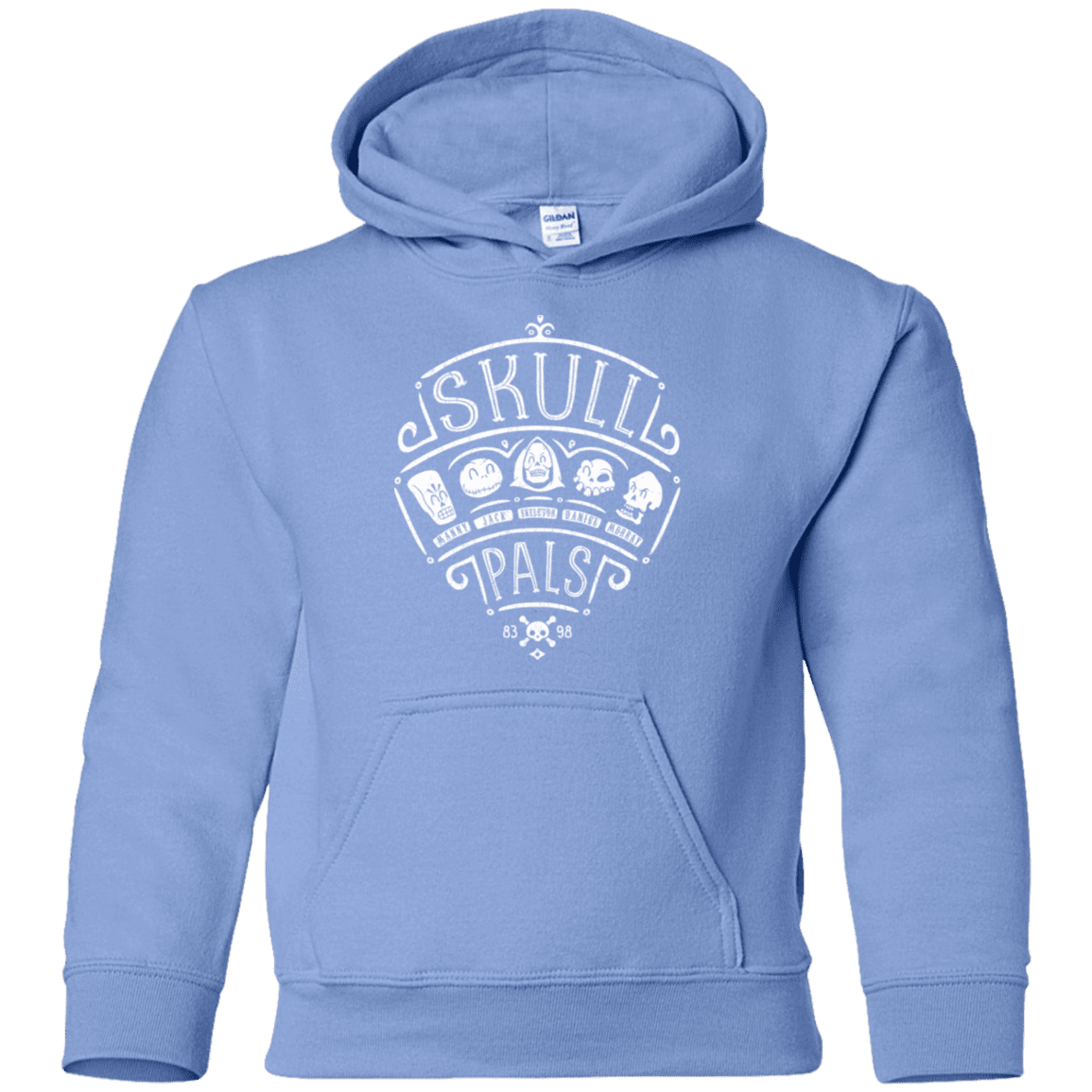 Sweatshirts Carolina Blue / YS Skull Pals Youth Hoodie