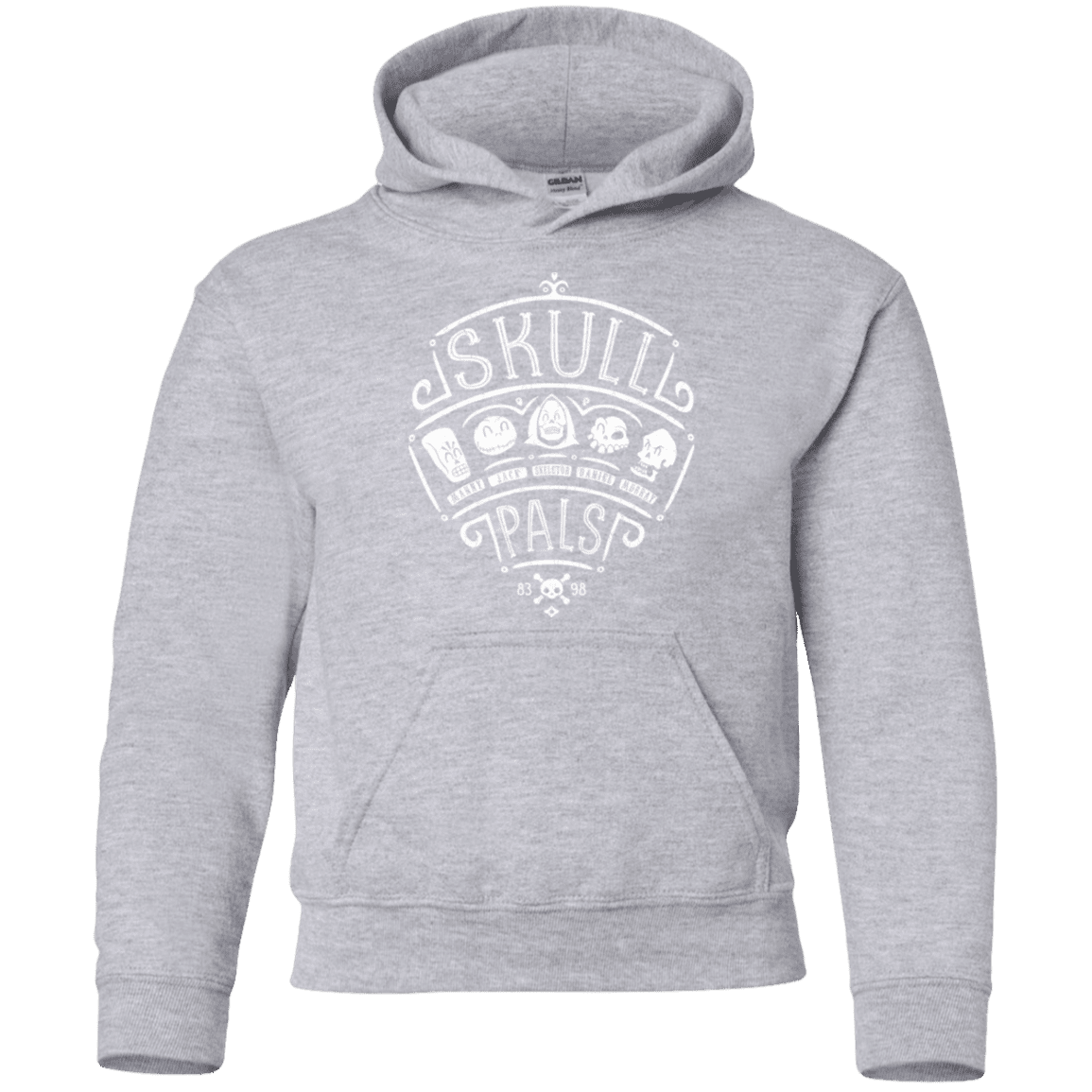 Sweatshirts Sport Grey / YS Skull Pals Youth Hoodie