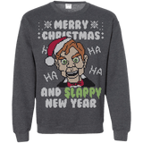 Sweatshirts Dark Heather / S Slappy New Year Crewneck Sweatshirt