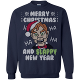 Sweatshirts Navy / S Slappy New Year Crewneck Sweatshirt