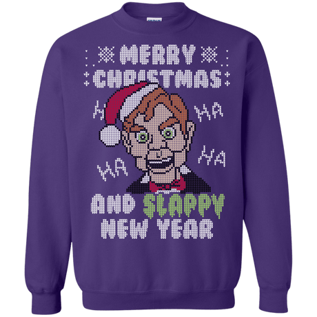 Sweatshirts Purple / S Slappy New Year Crewneck Sweatshirt