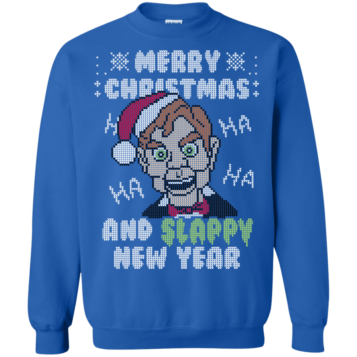 Sweatshirts Royal / S Slappy New Year Crewneck Sweatshirt