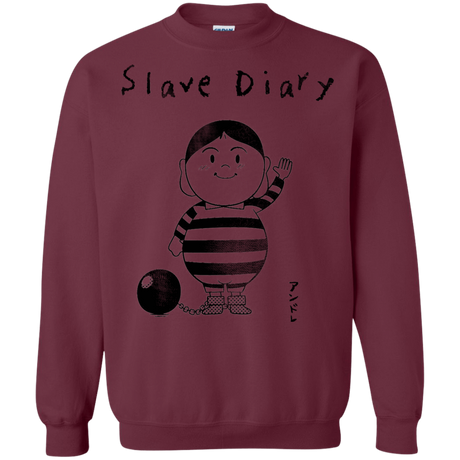 Sweatshirts Maroon / S Slave Diary Crewneck Sweatshirt