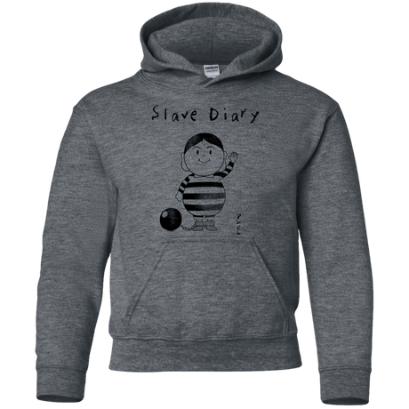 Sweatshirts Dark Heather / YS Slave Diary Youth Hoodie