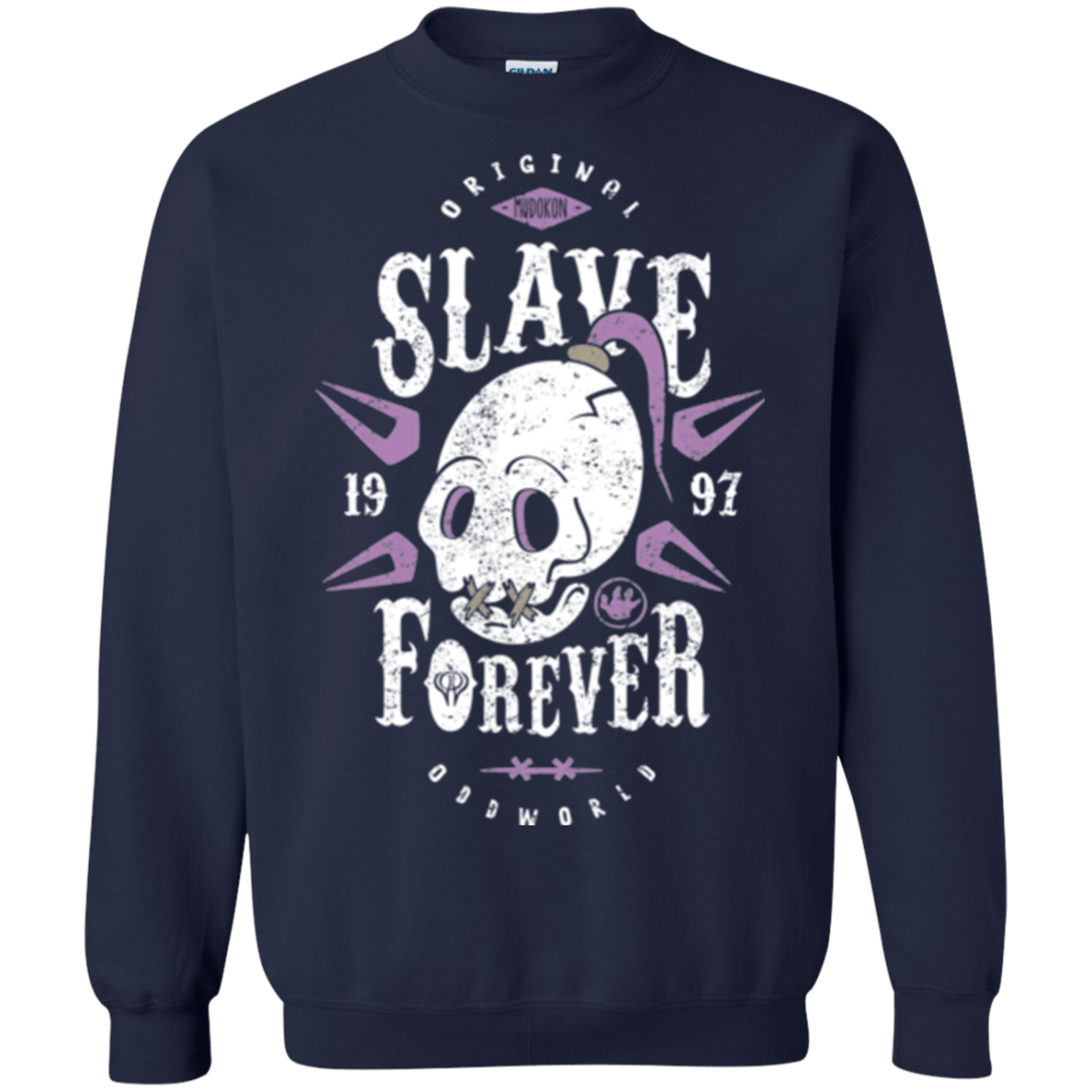 Sweatshirts Navy / Small Slave Forever Crewneck Sweatshirt