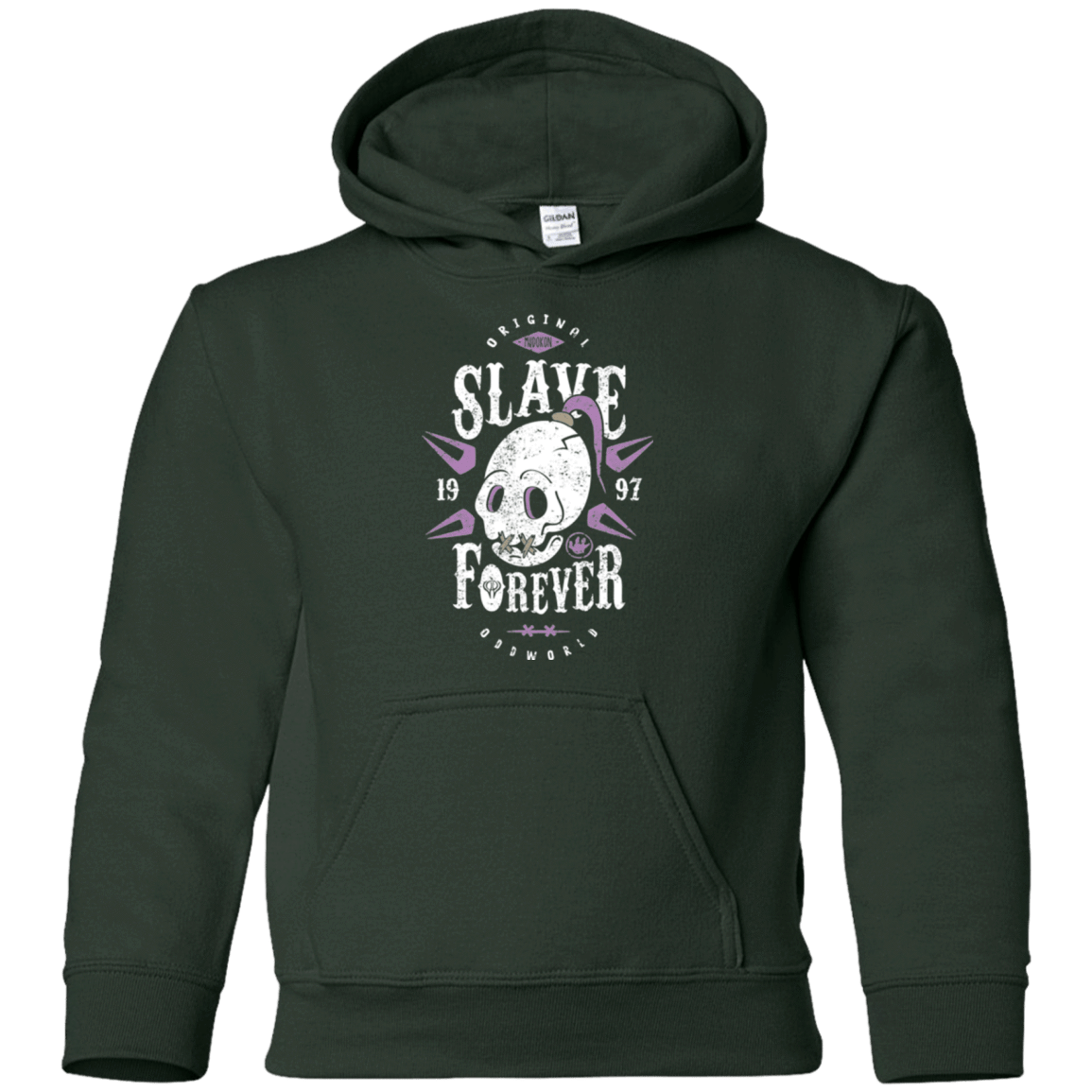 Sweatshirts Forest Green / YS Slave Forever Youth Hoodie