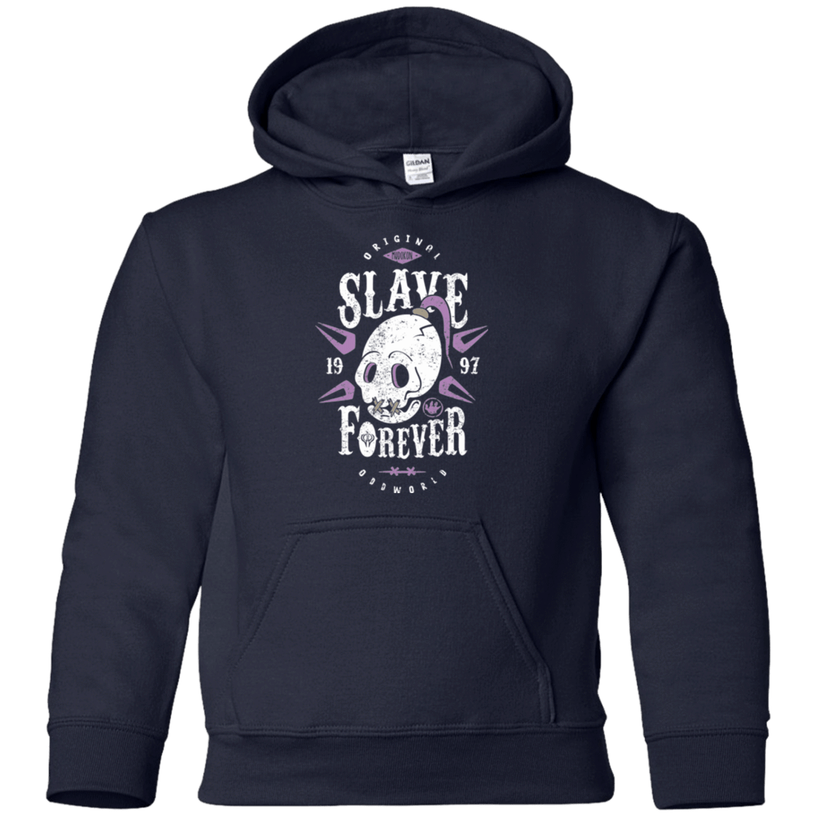 Sweatshirts Navy / YS Slave Forever Youth Hoodie