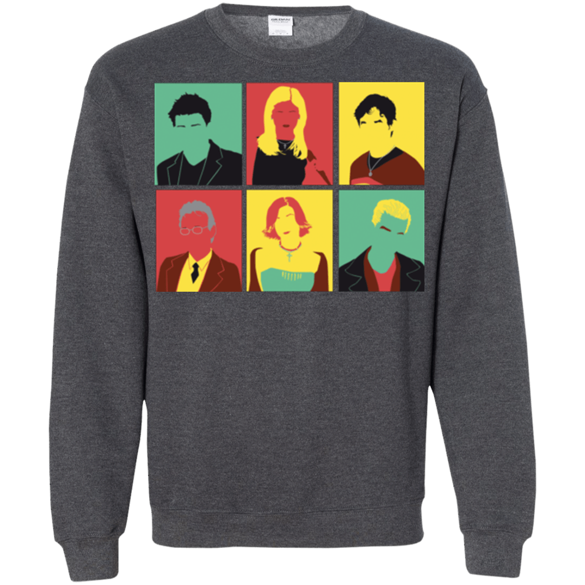 Sweatshirts Dark Heather / Small Slayer pop Crewneck Sweatshirt