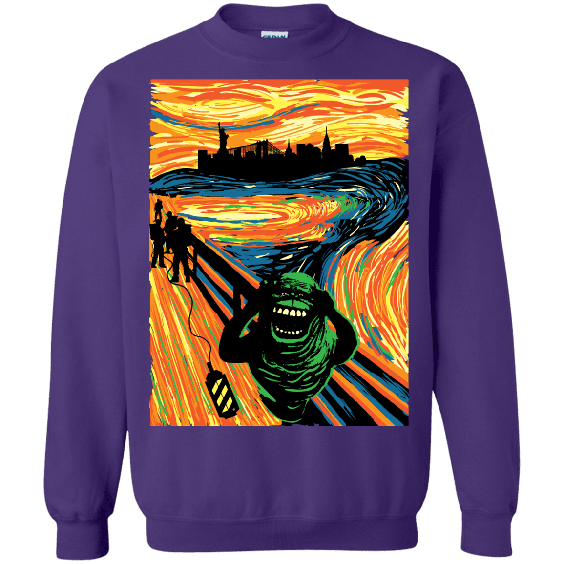 Sweatshirts Purple / S Slimer's Scream Crewneck Sweatshirt
