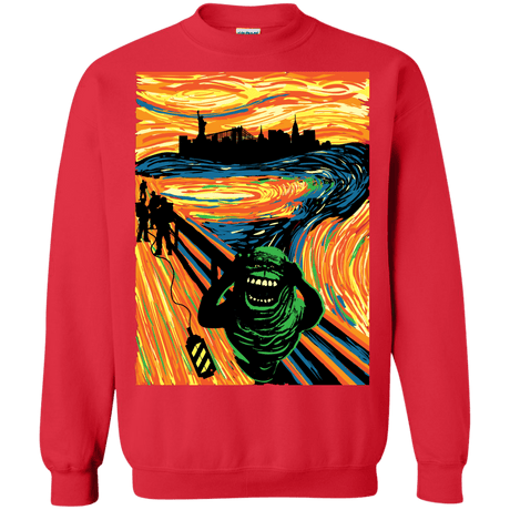 Sweatshirts Red / S Slimer's Scream Crewneck Sweatshirt