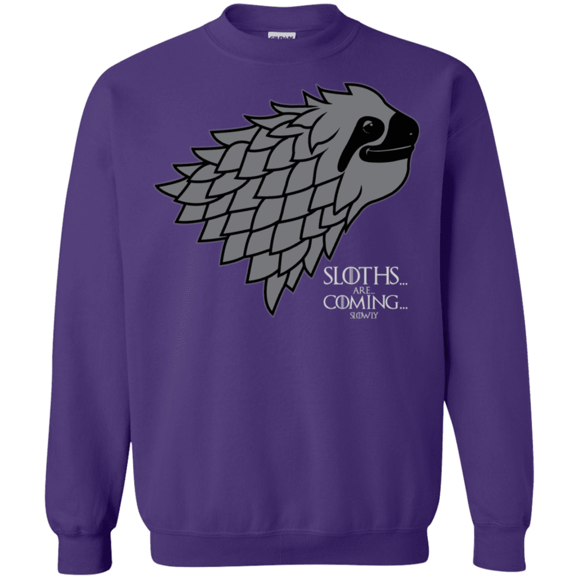 Sweatshirts Purple / S Sloths.. are.. co.. Crewneck Sweatshirt