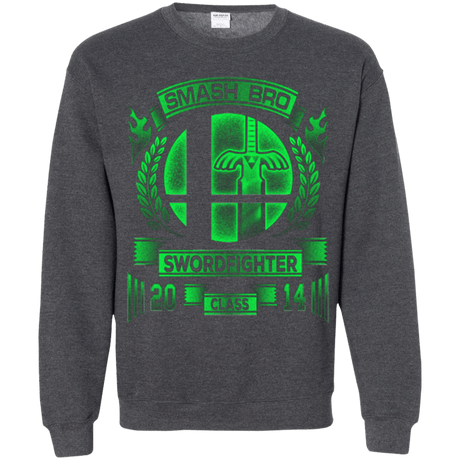 Sweatshirts Dark Heather / Small Smash bros Swordfighter Crewneck Sweatshirt