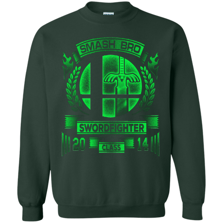 Sweatshirts Forest Green / Small Smash bros Swordfighter Crewneck Sweatshirt