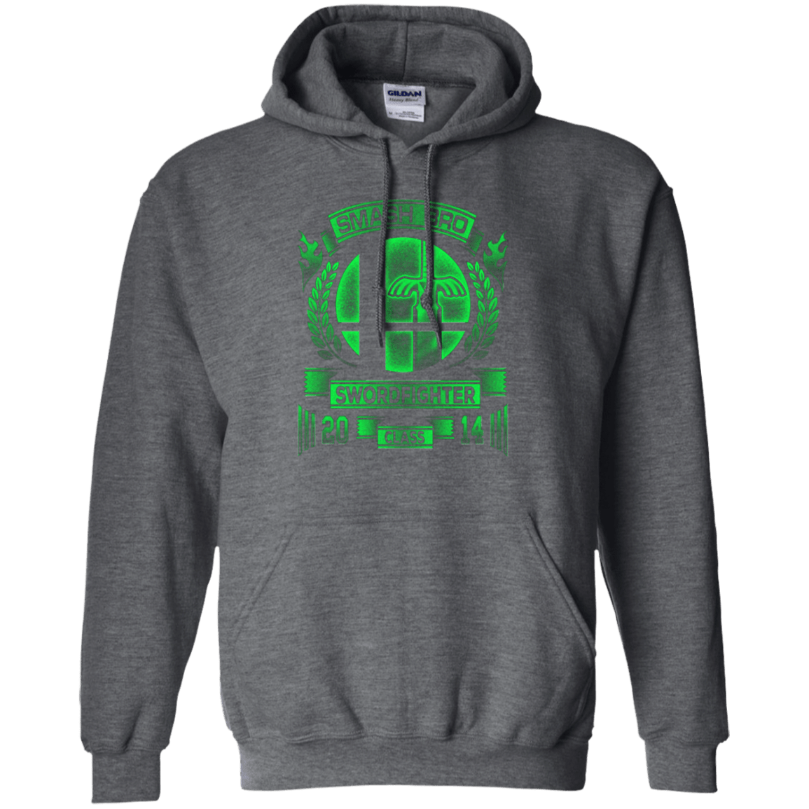 Sweatshirts Dark Heather / Small Smash bros Swordfighter Pullover Hoodie