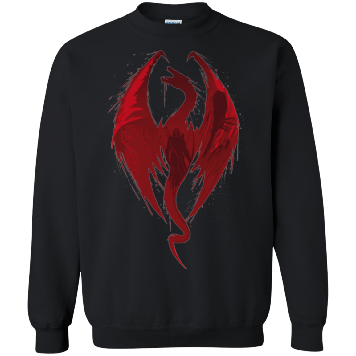 Sweatshirts Black / Small Smaug's Bane Crewneck Sweatshirt