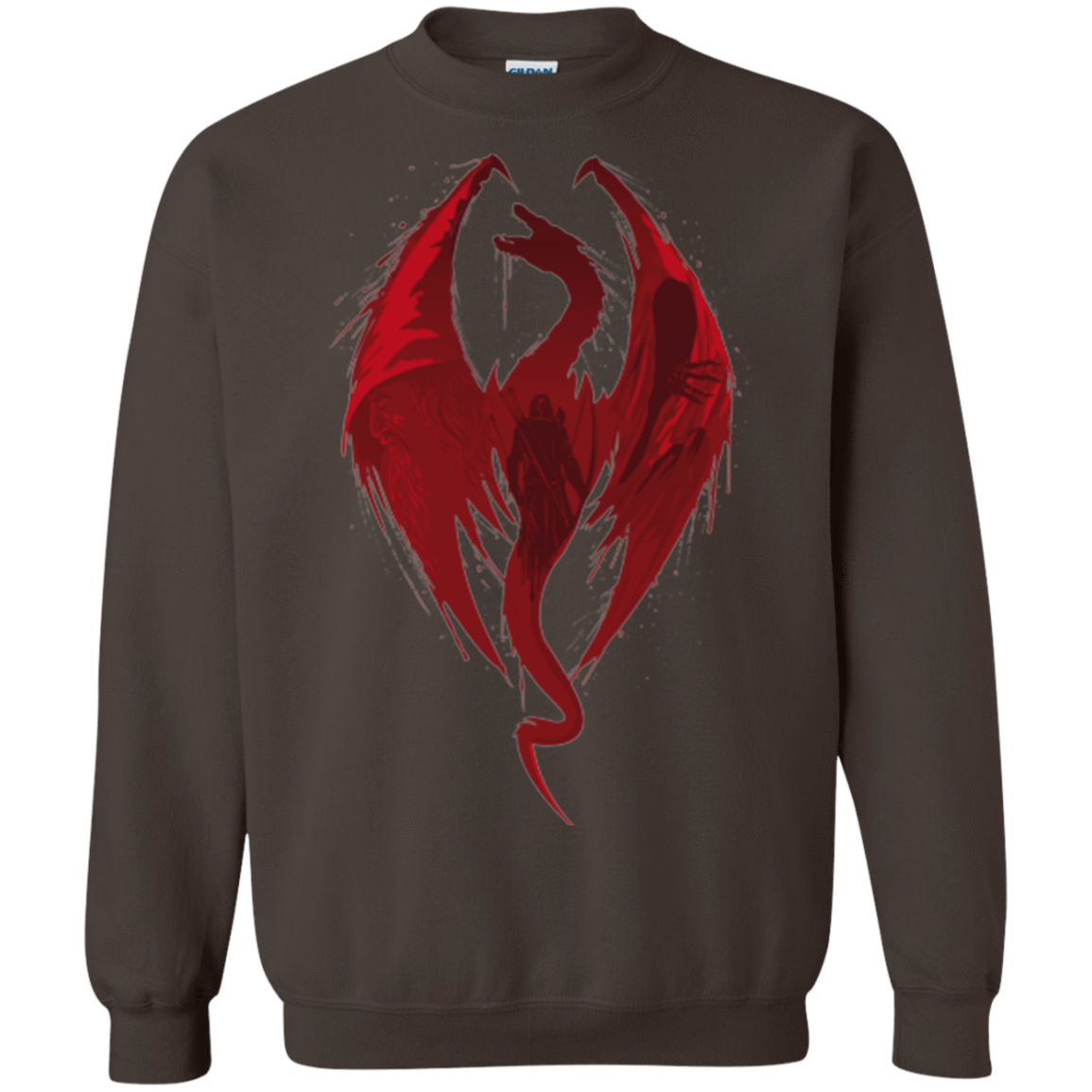 Sweatshirts Dark Chocolate / Small Smaug's Bane Crewneck Sweatshirt