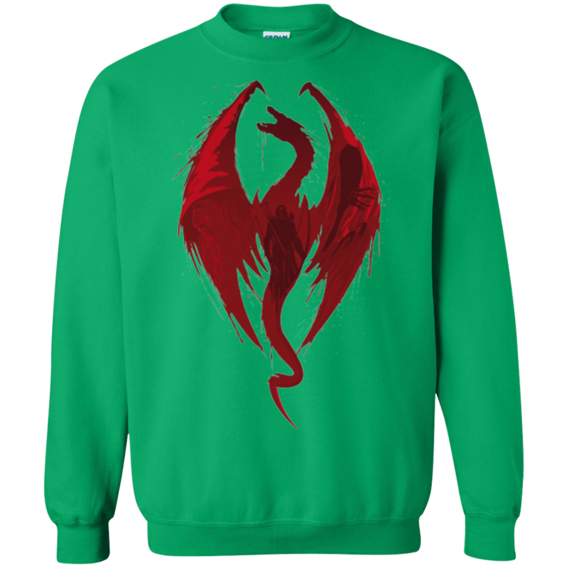 Sweatshirts Irish Green / Small Smaug's Bane Crewneck Sweatshirt