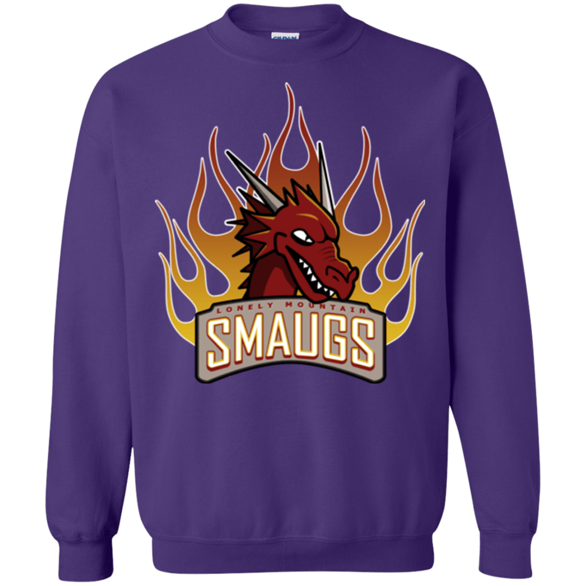 Sweatshirts Purple / Small Smaugs Crewneck Sweatshirt