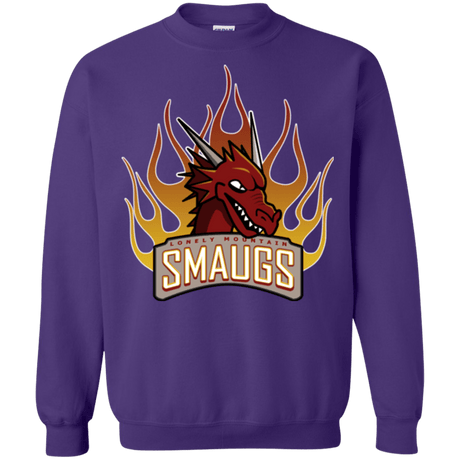 Sweatshirts Purple / Small Smaugs Crewneck Sweatshirt