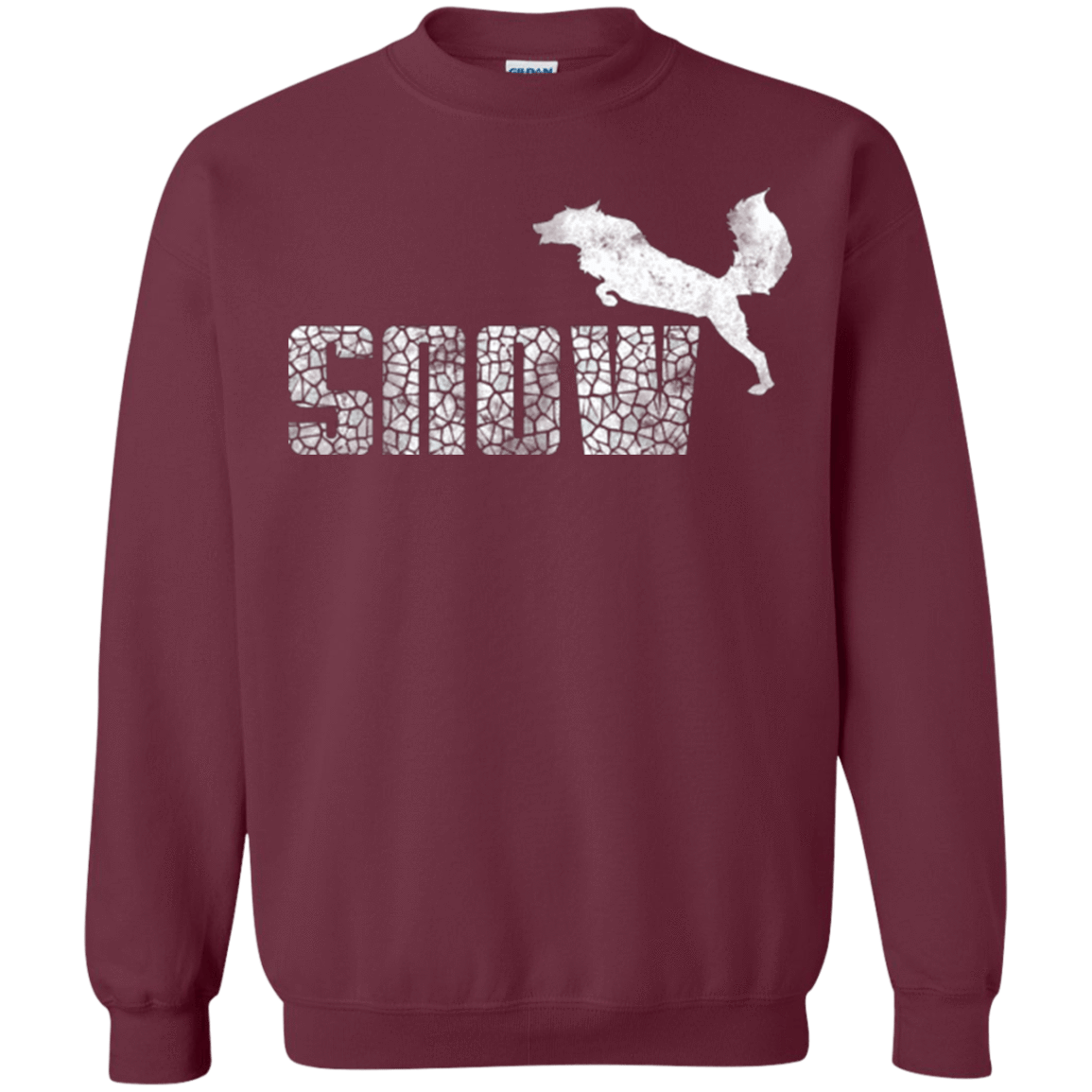 Sweatshirts Maroon / Small Snow Crewneck Sweatshirt