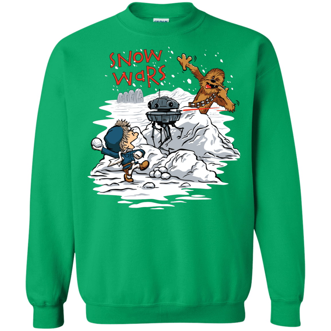 Sweatshirts Irish Green / Small Snow Wars Crewneck Sweatshirt