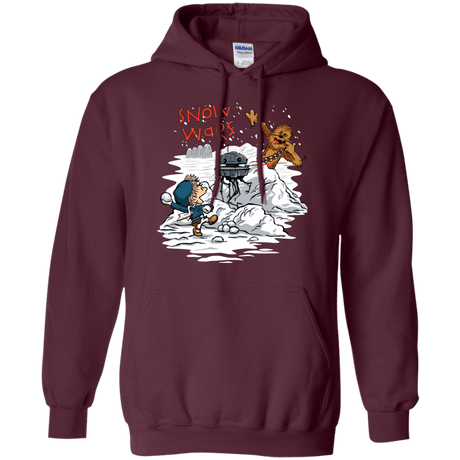 Sweatshirts Maroon / Small Snow Wars Pullover Hoodie