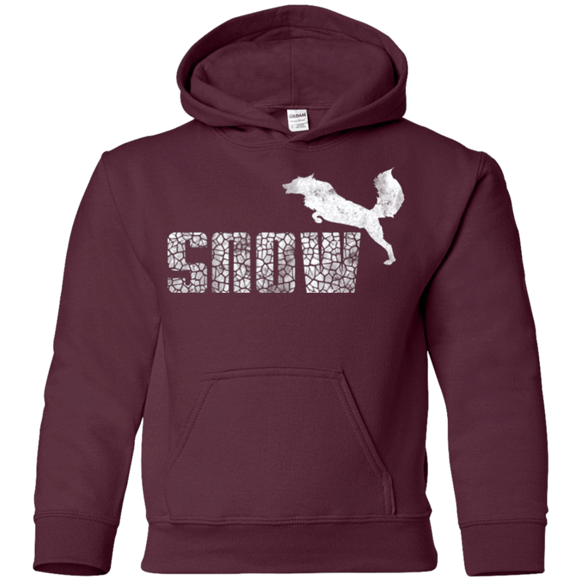 Sweatshirts Maroon / YS Snow Youth Hoodie