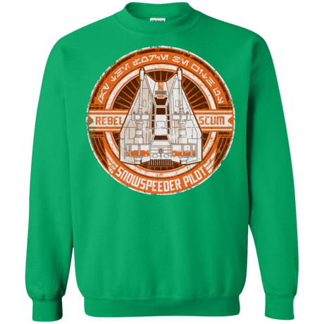 Sweatshirts Irish Green / S Snowspeeder Scum Crewneck Sweatshirt