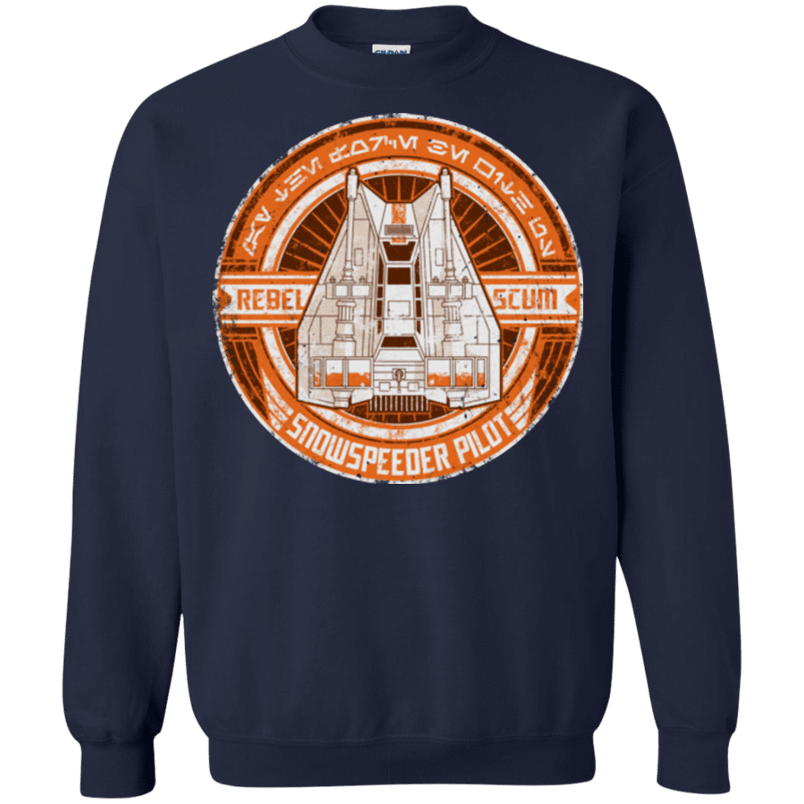 Sweatshirts Navy / S Snowspeeder Scum Crewneck Sweatshirt