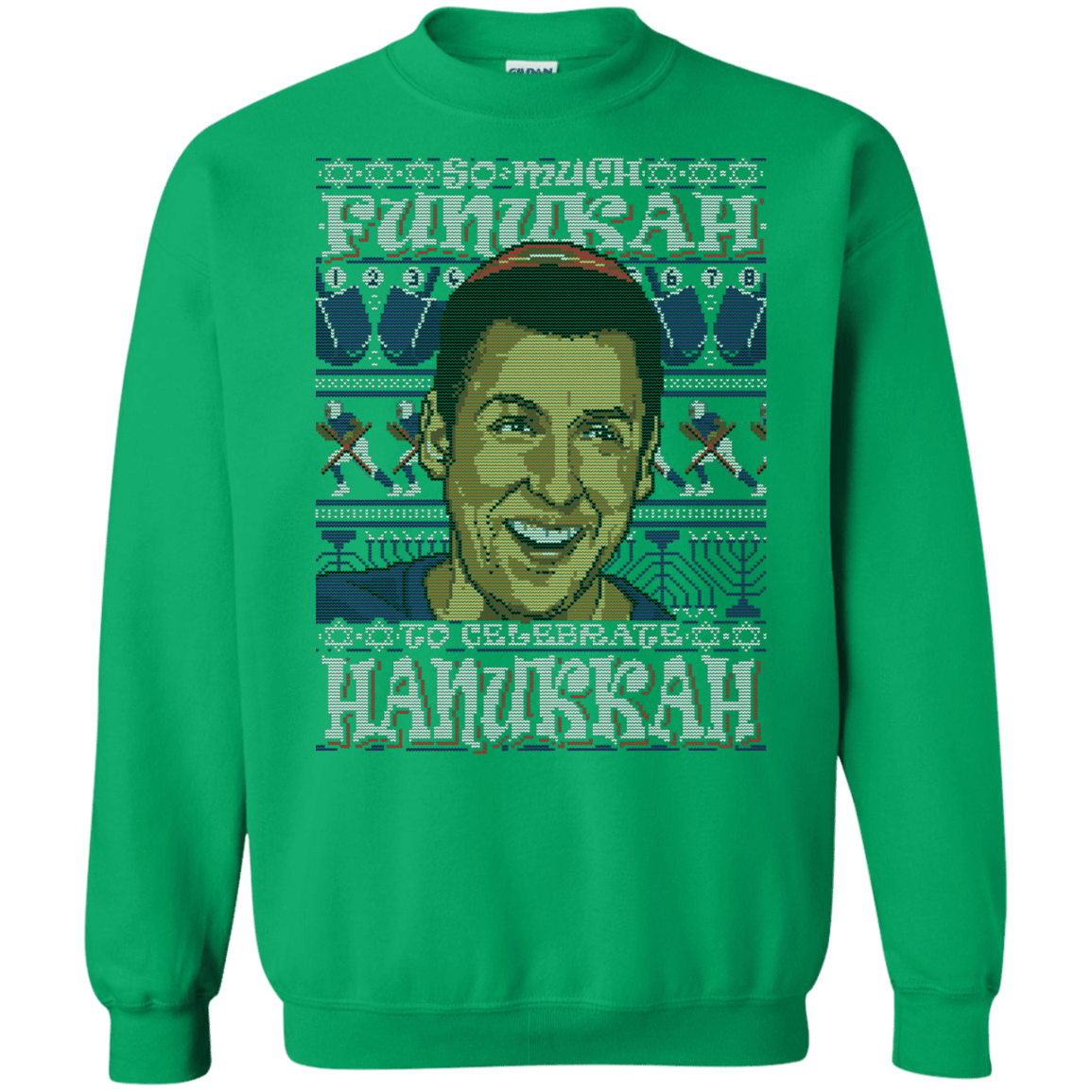 Sweatshirts Irish Green / Small SO MUCH FUNUKAH Crewneck Sweatshirt