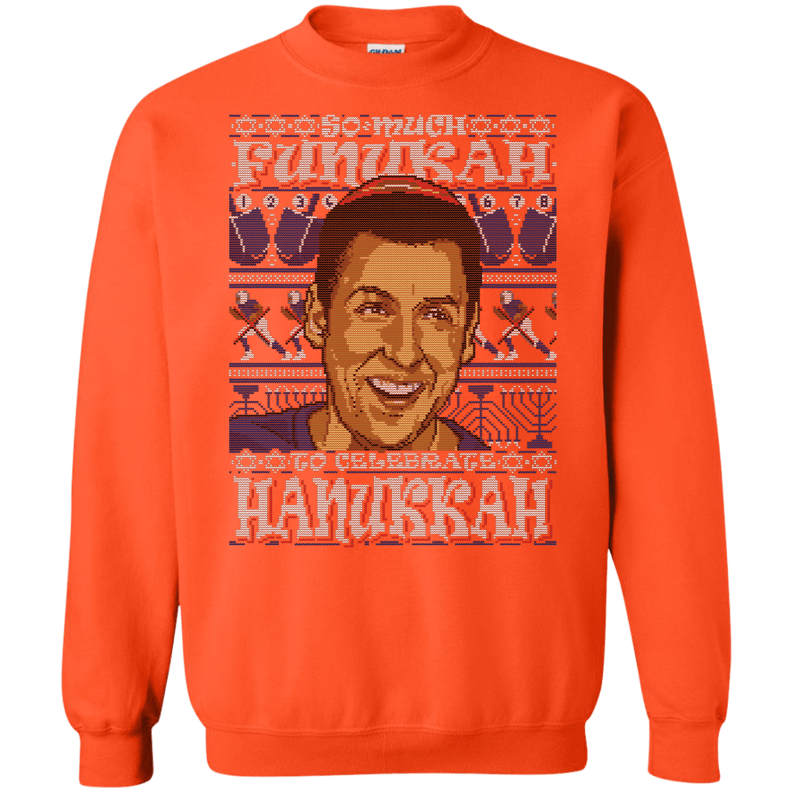 Sweatshirts Orange / Small SO MUCH FUNUKAH Crewneck Sweatshirt