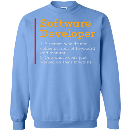 Sweatshirts Carolina Blue / Small Software Developer Crewneck Sweatshirt