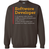 Sweatshirts Dark Chocolate / Small Software Developer Crewneck Sweatshirt