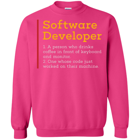 Sweatshirts Heliconia / Small Software Developer Crewneck Sweatshirt