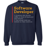 Sweatshirts Navy / Small Software Developer Crewneck Sweatshirt